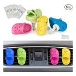 4-Pack Cute Shoe Car Air Freshener Vent Clips with Refills