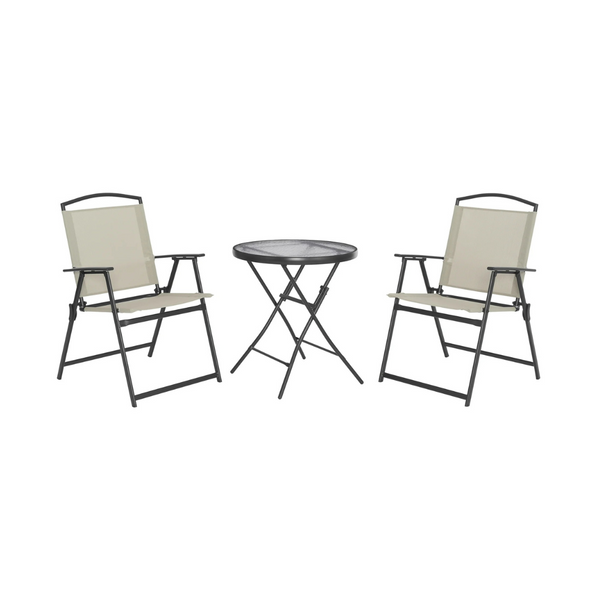 Mainstays Albany Lane 3 Piece Outdoor Bistro Set, Tan
