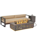 42" 50,000 BTU Rectangle Outdoor Propane Gas Fire Pit Table