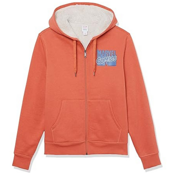 Amazon Essentials Men's Sherpa-Lined Full-Zip Hoodie Sweatshirts