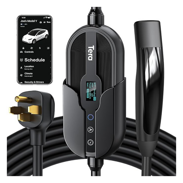 Tera Electric Vehicle Level 2 32A 240V Charger With 25ft Cable