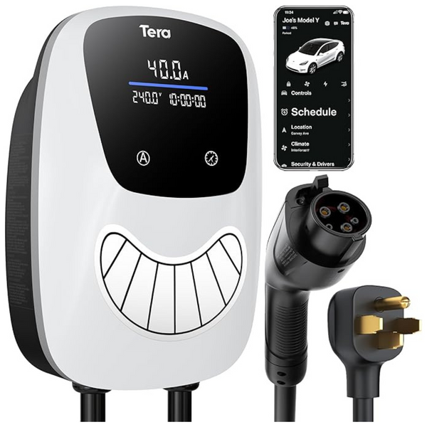 Tera EV Level 2 40 Amp 240 Volt Charger With 25ft Cable