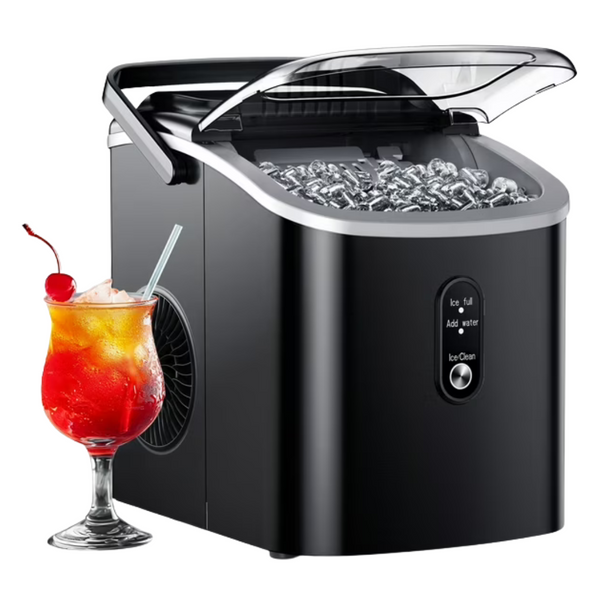 Euhomy 26.5lbs Portable Countertop Bullet Ice Maker Machine (Black)