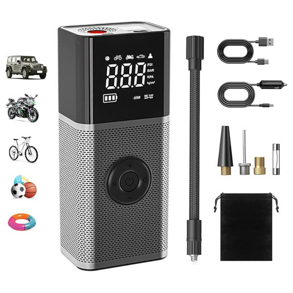 150PSI Portable Cordless Tire Inflator Air Compressor W/Battery