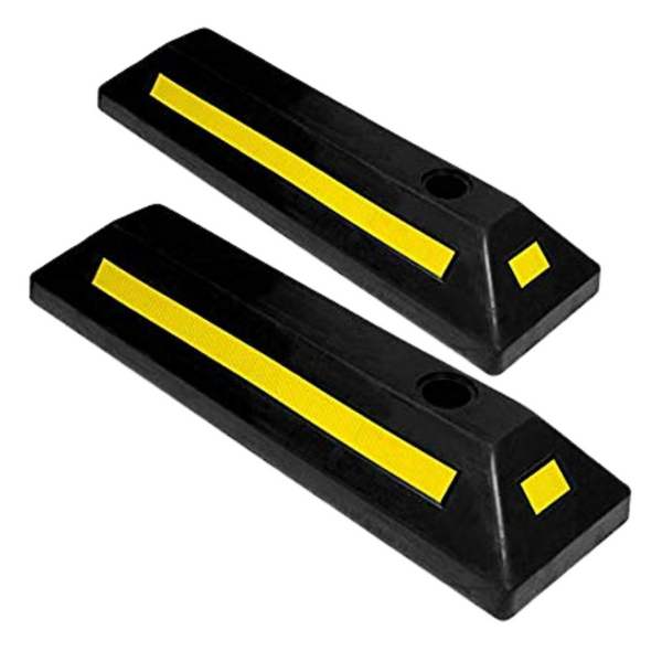 Zone Tech 2-Pack Heavy Duty Rubber Parking Guide
