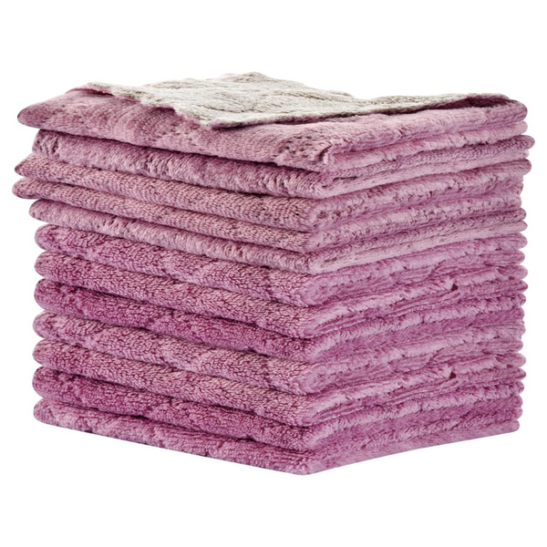 12-Piece 10"x6" Super Absorbent Microfiber Cleaning Cloths