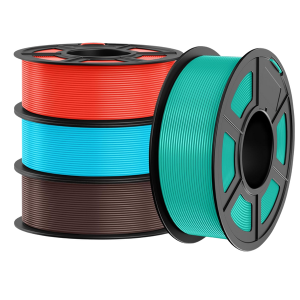 4-Count 4KG Tecbears 1.75mm PETG 3D Printer Filament Bundle