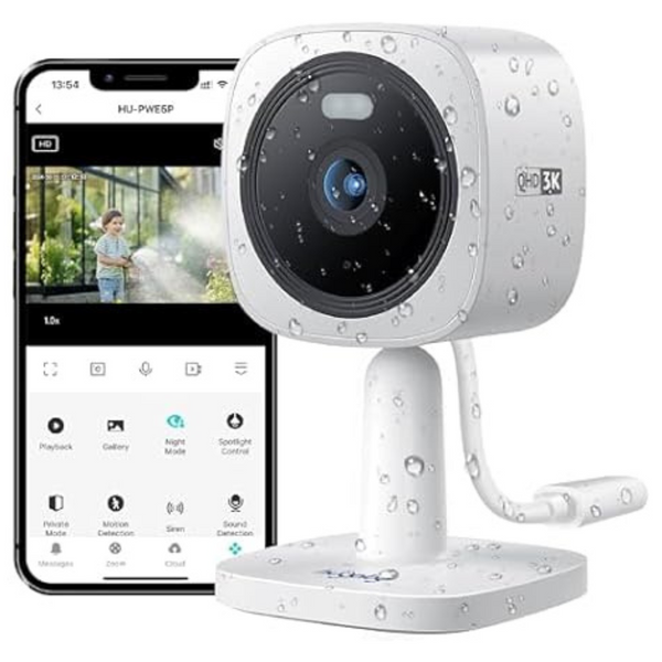 Hugolog 3K 5MP Outdoor Indoor Security Camera