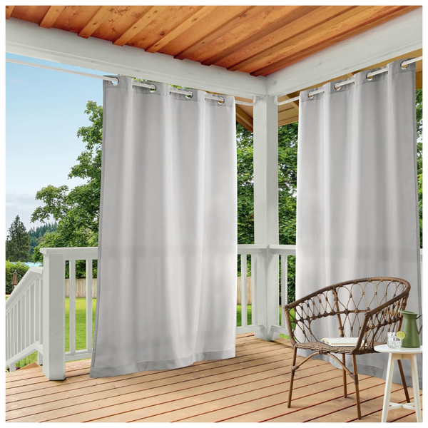 2-Pack Town & Country 54" x 84" Cabana Solid Heavyweight Curtains