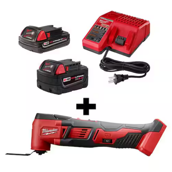 Milwaukee M18 Cordless Oscillating Multi-Tool Kit W/ Batteries & Charger