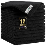 12-Pack Ultra Soft Microfiber Cleaning Cloth (12"x12")