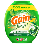 4-Pack 112-Count Gain Flings Laundry Detergent Soap Pacs