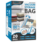 20-Pack Vacuum Space Saver Storage Bags With Hand Pump