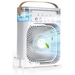 Portable Air Conditioners Cooling Fan W/ 3-Cool Mist & Speeds & Night Lights