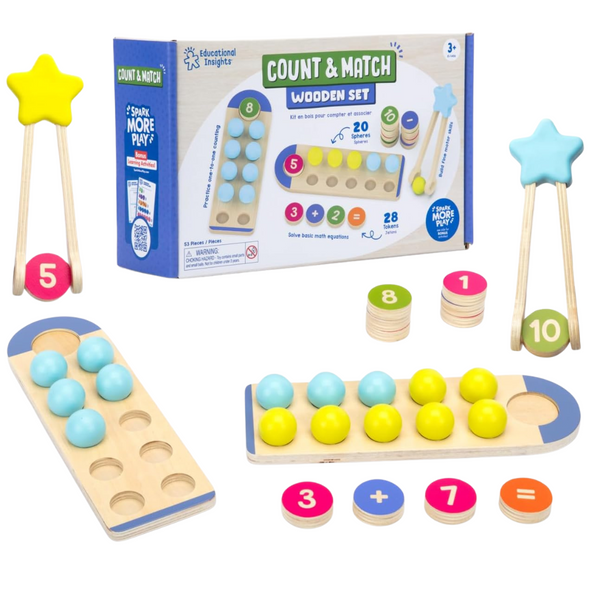 Educational Insights Count & Match Wooden Set
