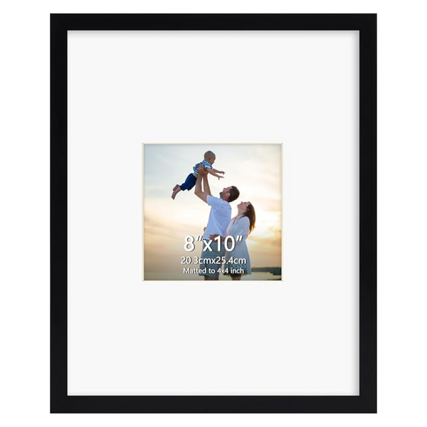 Hoikwo 8'' x 10'' Black Signable Picture Frame W/ Plastic Cover