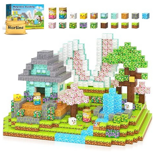 108-Pieces Norline Magnetic Blocks STEM Toy For Kids