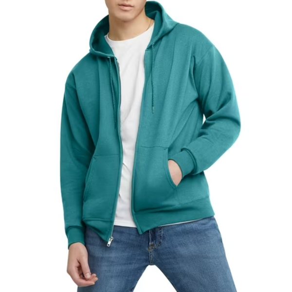 Hanes Men's EcoSmart Fleece Full-Zip Hoodie Sweatshirt (Various)