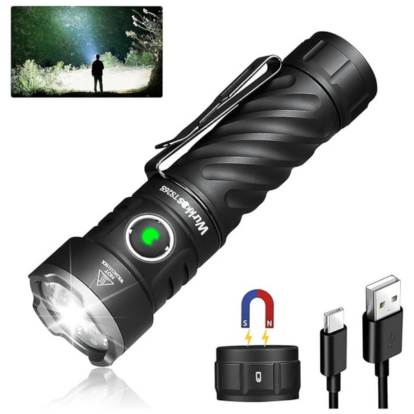Wurkkos 3100 High Lumens Rechargeable LED Flashlight