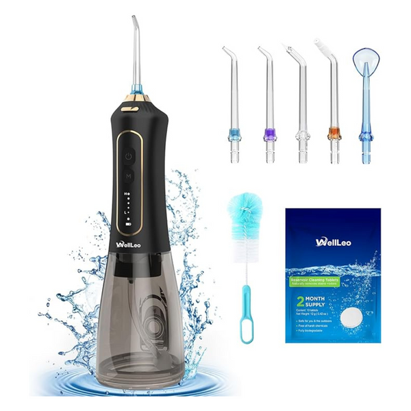 WellLeo 300ml Cordless Rechargeable Water Flosser