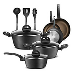 12‑Piece NutriChef Nonstick Cookware Set With Utensils