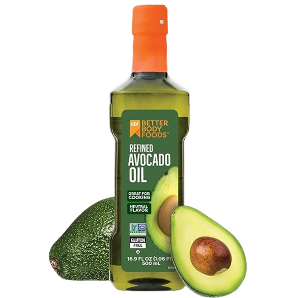 16.9 Fl Oz BetterBody Foods Refined Non-GMO Cooking Avocado Oil