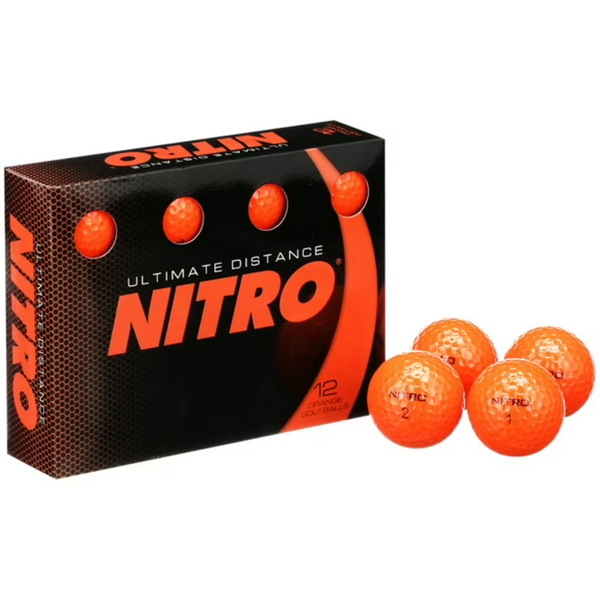 12-Count Nitro Ultimate Distance Orange Golf Balls