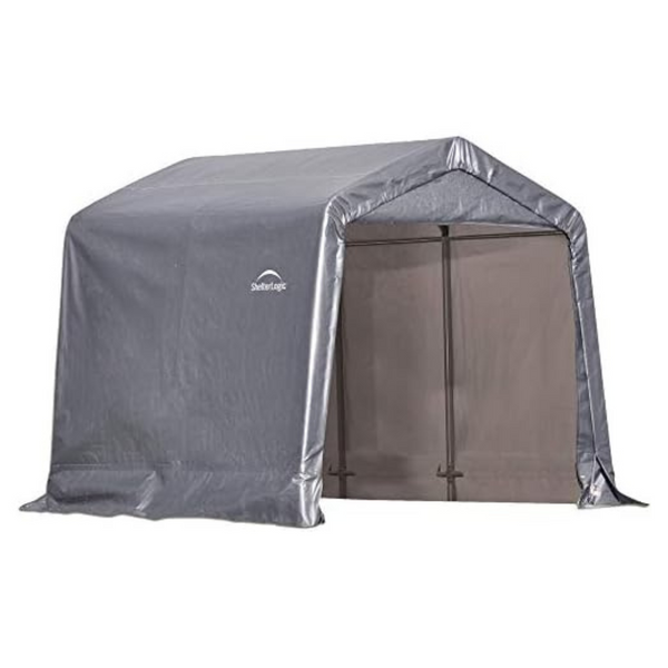 8' x 8' x 8' Steel Metal Frame Peak Roof Storage Shed