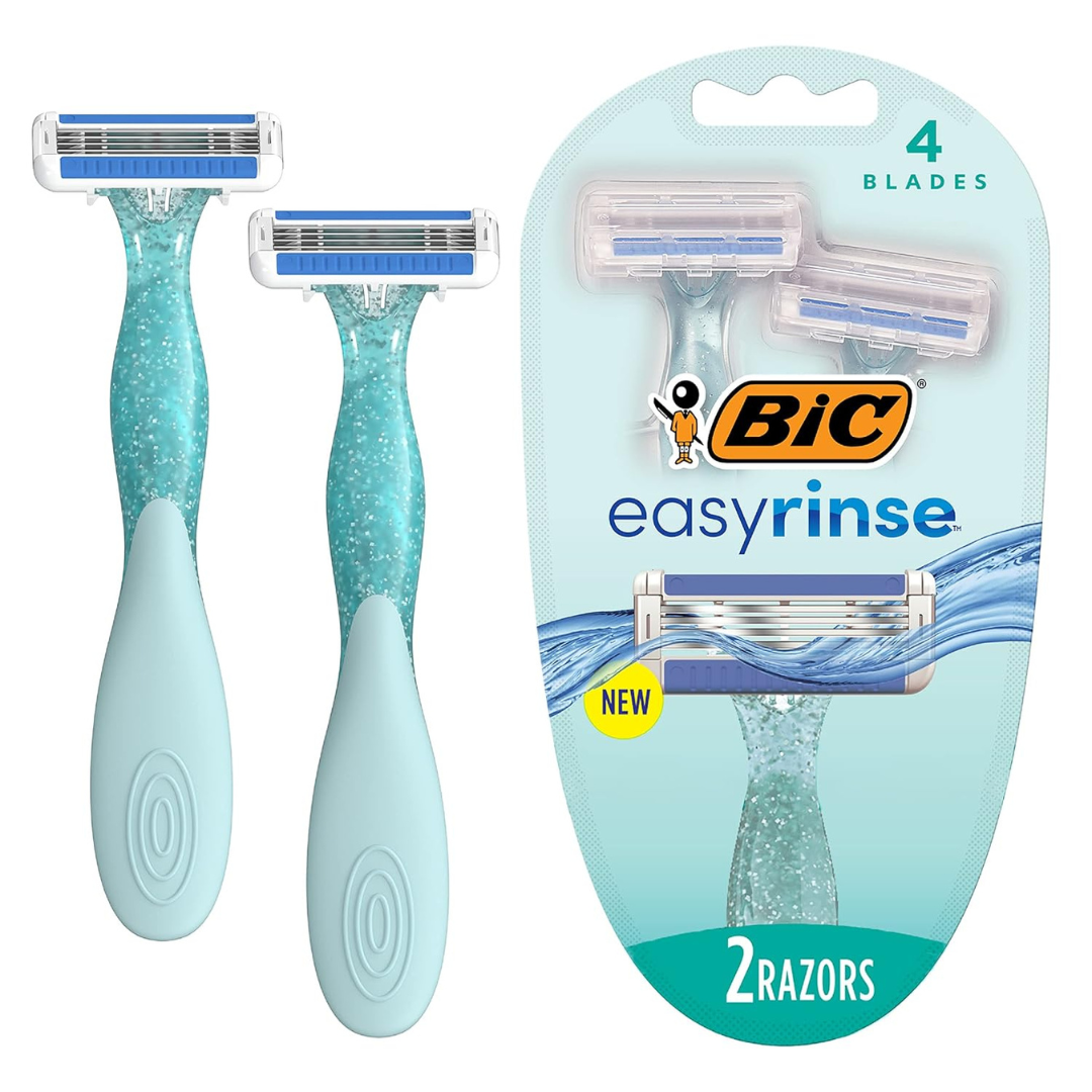 2-Count BIC EasyRinse Anti-Clogging Women's Disposable Razors