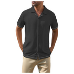 Men's Beach Vacation V-Neck Collared Shirts (3-Colors)