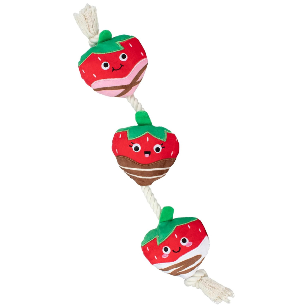 Fringe Studio Plush Dog Toy With Rope