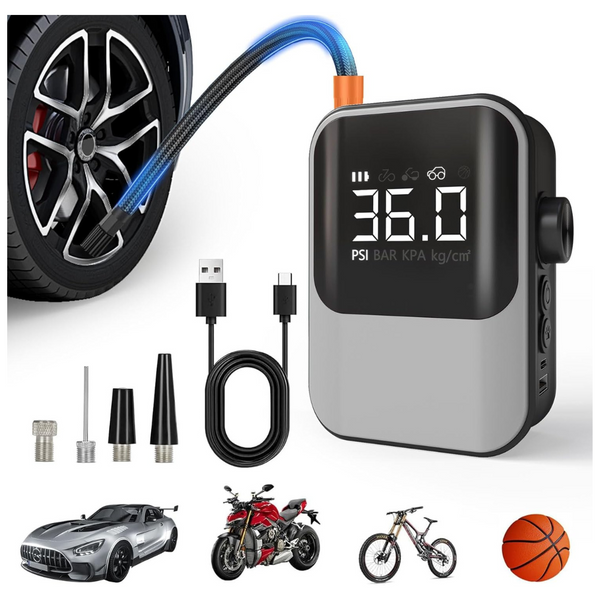 Cordless Tire Inflator Portable Air Compressor (Various)