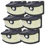 6-Pack 120-LED Solar Motion Sensor Lights With Light Reflector