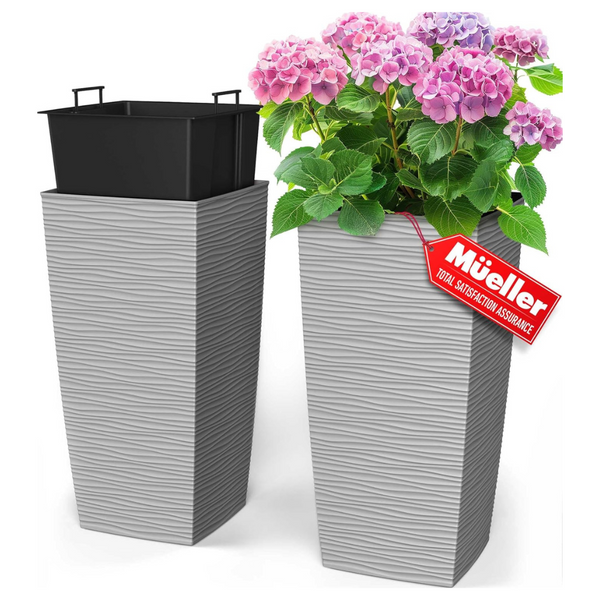 2-Pack 24" Mueller M-Resin Heavy Duty Planter