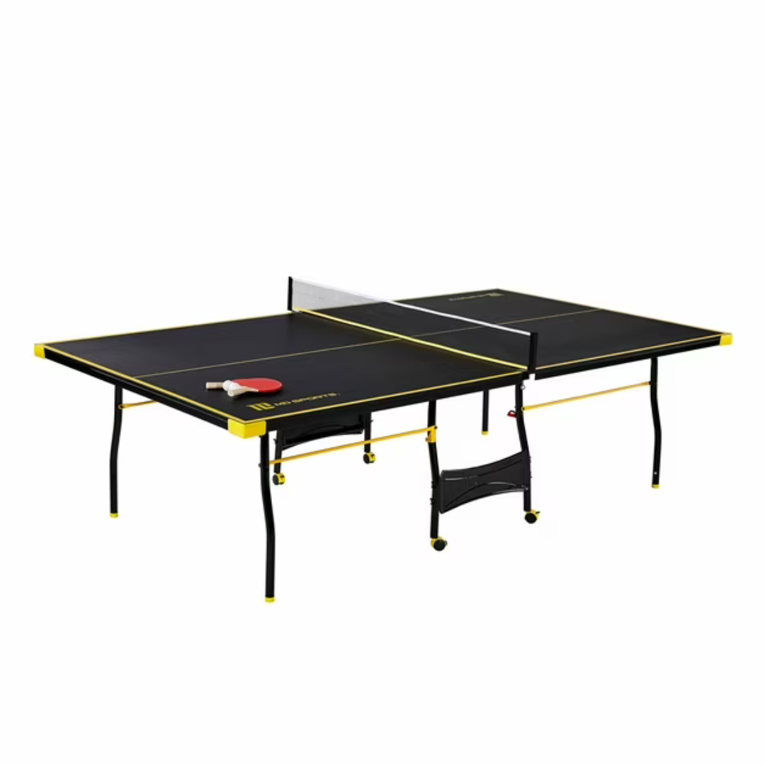 MD Sports Official Size Indoor Foldable Table Tennis Table With Paddles
