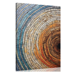 12"x16" Colorful Wood Framed Tree Ring Canvas Wall Art (3 Colors)