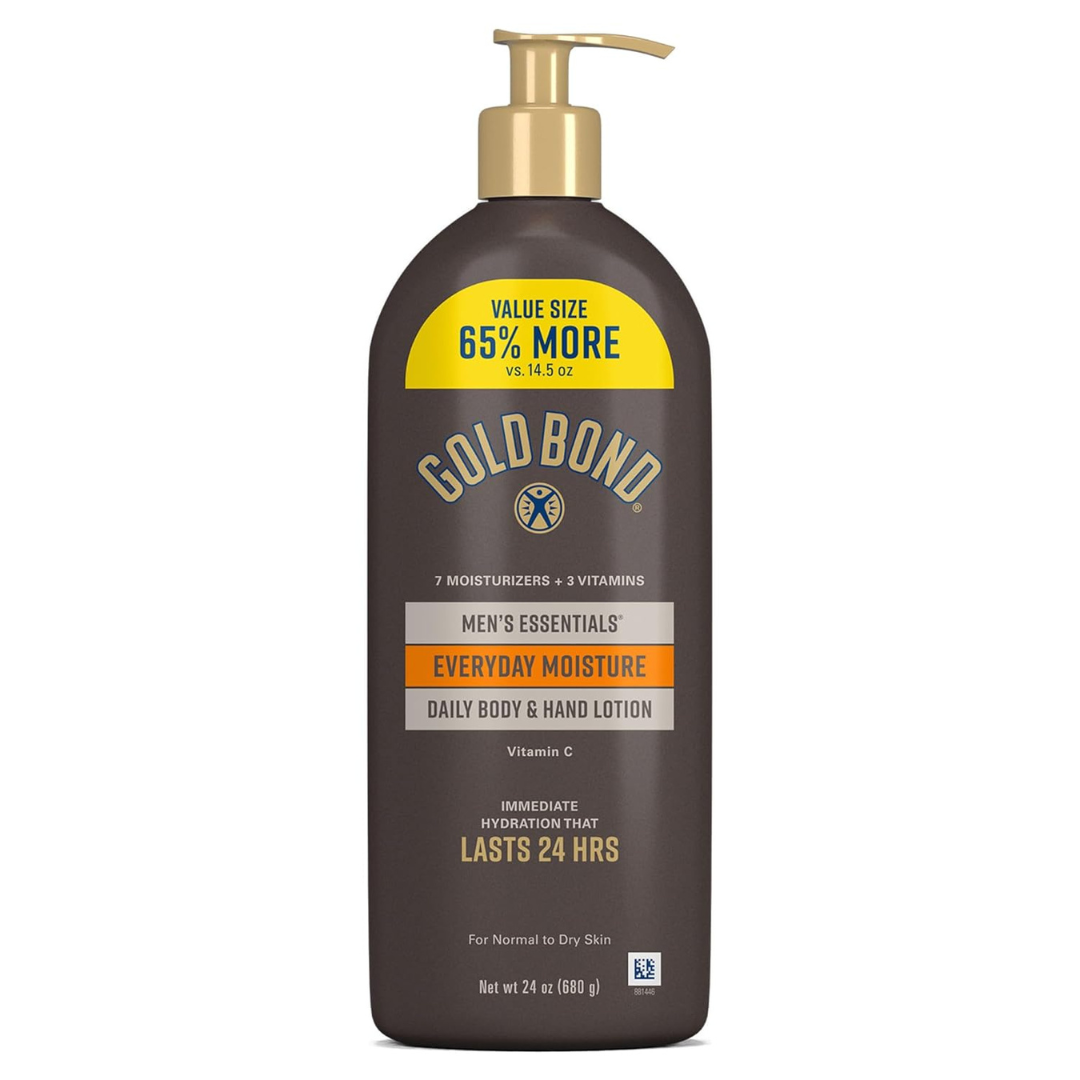 24-Oz GOLD BOND Men's Essentials Everyday Moisture Daily Body & Hand Lotion