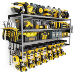 4 Layers Large Power Tool Organizer Wall Mount (7.87"D x32.65"Wx17.72"H)