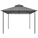 11x11 ft Outdoor Patio Gazebo With Steel Frame And Double Roof