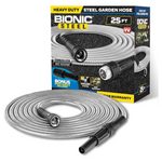 Bionic Steel 25ft Short Metal Garden Hose With Nozzle