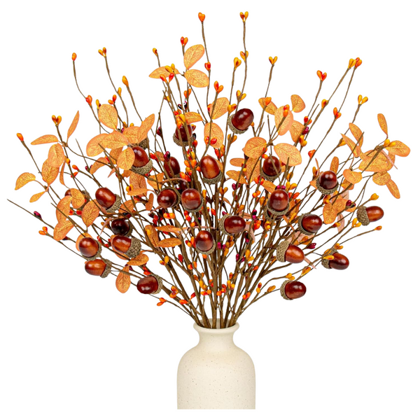 12-Piece 17" Faux Autumn Artifical Fall Stems