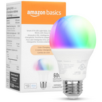 Amazon Basics 2.4 GHz Wi-Fi 9W 800LM Smart A19 LED Light Bulb
