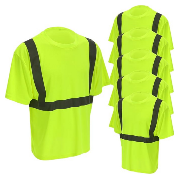 6-Pack 3 High Visibility Reflective Safety Shirts