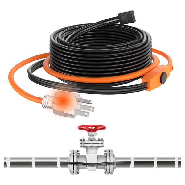 30ft Pipe Heat Tape And Heat Cable With Built-in Thermostat