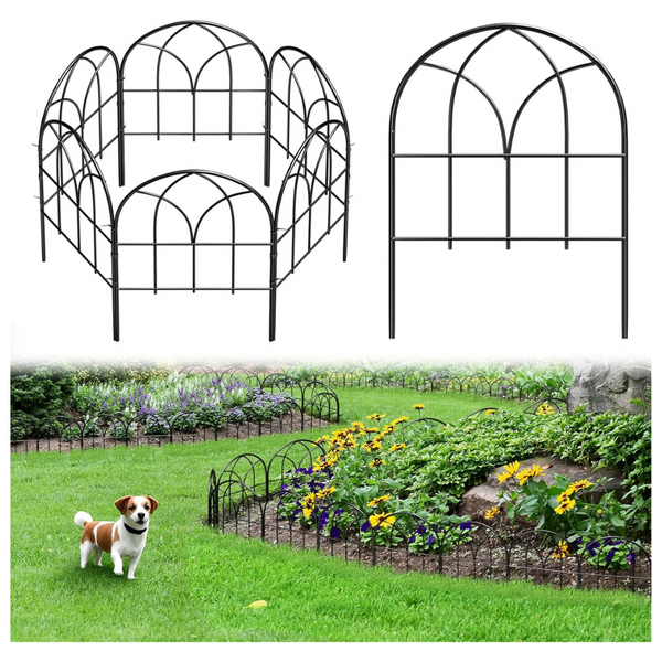 6-Piece Small Garden Fence Animal Barrier