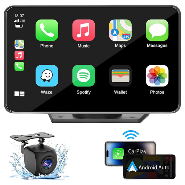 Capapro 7" Touch Screen HD Portable Wireless Carplay