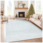 5' x 7' Washable Boho Geometric Moroccan Rug