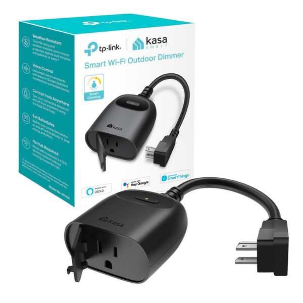 Kasa KP405 Outdoor Smart WiFi Dimmer Plug