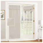 Linen 69" Roll Up Door Curtains