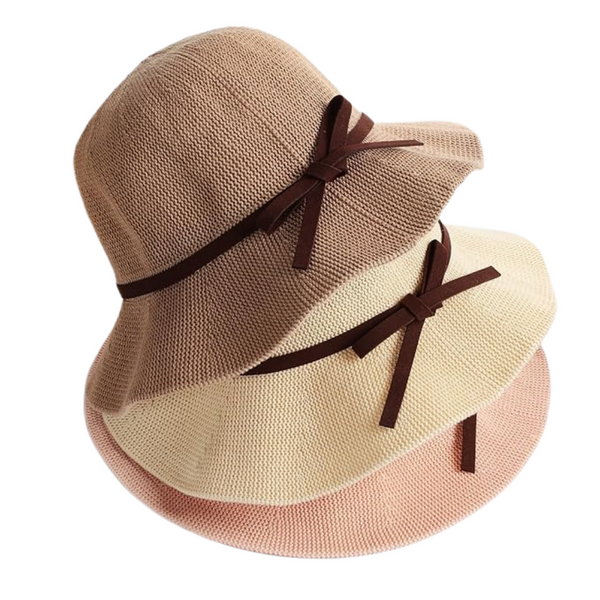 Women's UV Sun Protection Wide Brim Woven Crochet Hat